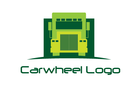 logistic transportatio truck logo