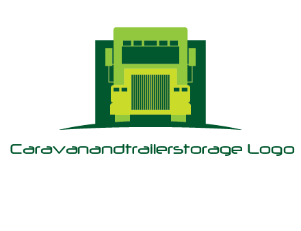 logistic transportatio truck logo