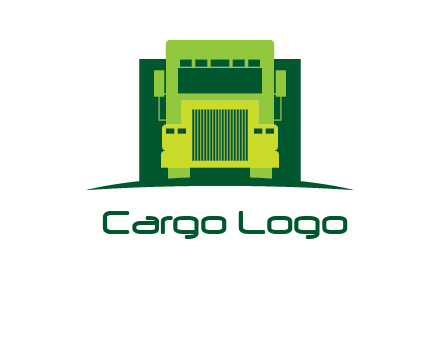 logistic transportatio truck logo