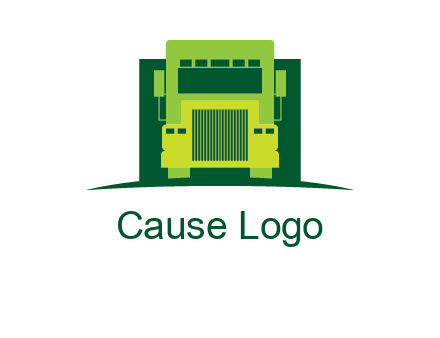 logistic transportatio truck logo