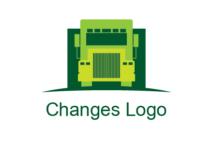 logistic transportatio truck logo
