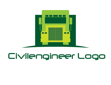 logistic transportatio truck logo