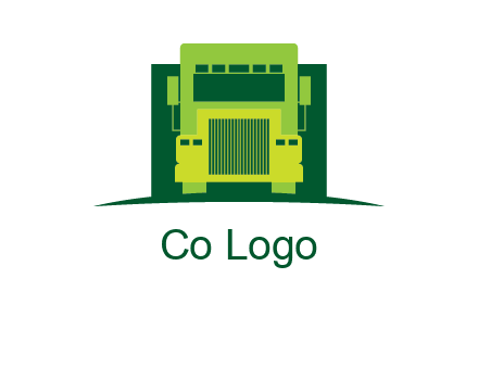 logistic transportatio truck logo