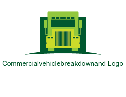 logistic transportatio truck logo