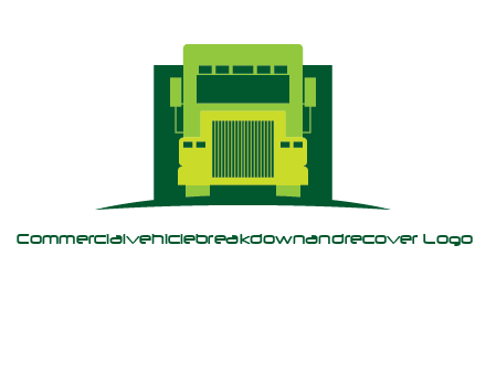 logistic transportatio truck logo