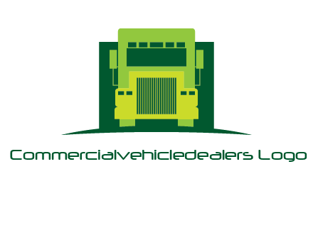 logistic transportatio truck logo