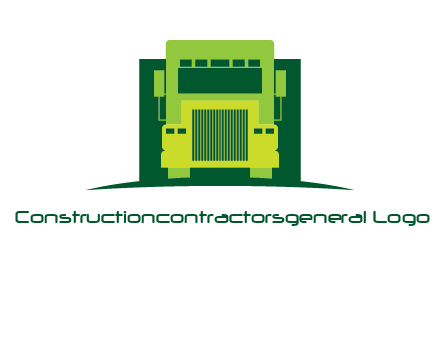 logistic transportatio truck logo
