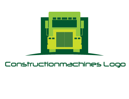 logistic transportatio truck logo