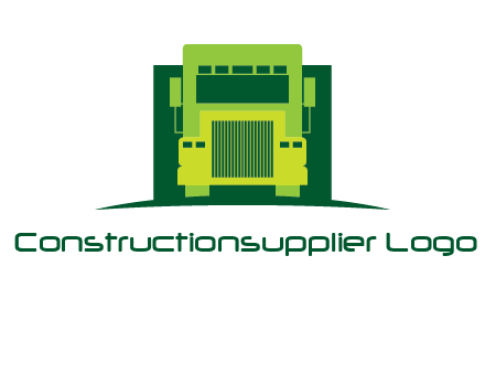 logistic transportatio truck logo