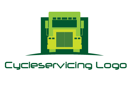 logistic transportatio truck logo