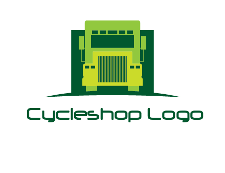 logistic transportatio truck logo