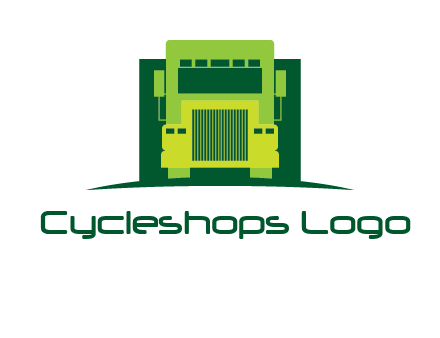 logistic transportatio truck logo