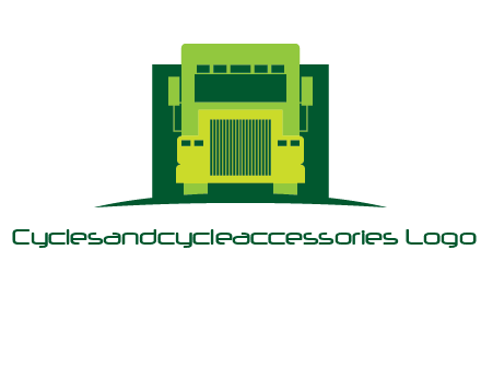 logistic transportatio truck logo