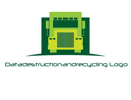 logistic transportatio truck logo