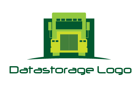logistic transportatio truck logo