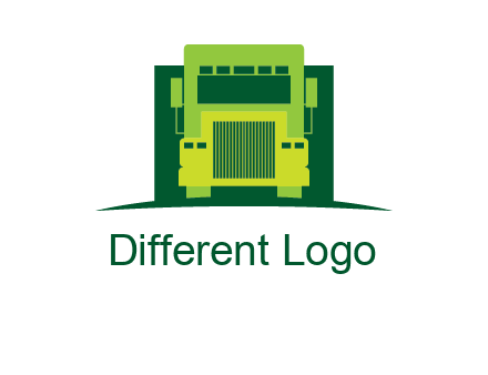 logistic transportatio truck logo