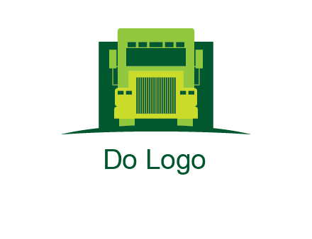 logistic transportatio truck logo