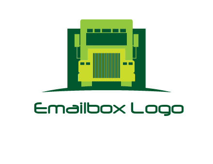 logistic transportatio truck logo