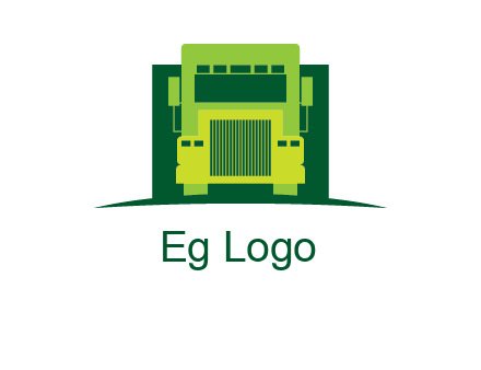 logistic transportatio truck logo