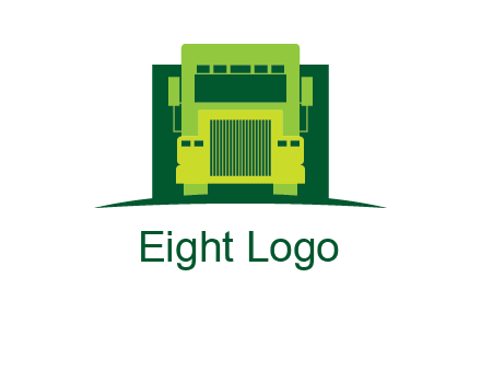 logistic transportatio truck logo