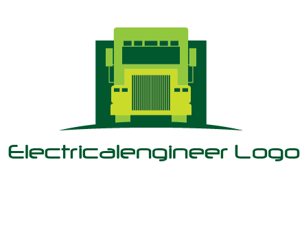 logistic transportatio truck logo