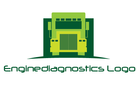 logistic transportatio truck logo