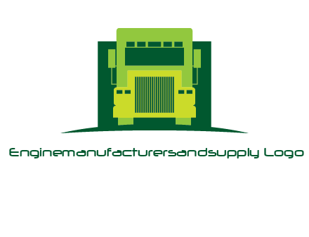 logistic transportatio truck logo