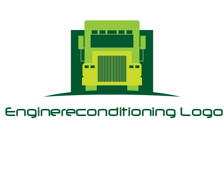 logistic transportatio truck logo