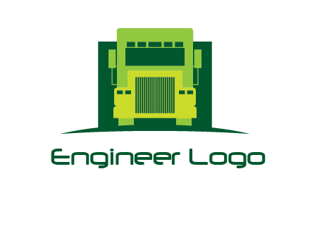 logistic transportatio truck logo