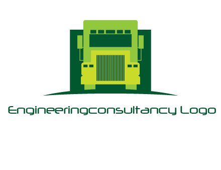 logistic transportatio truck logo