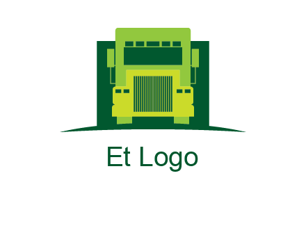 logistic transportatio truck logo
