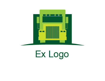 logistic transportatio truck logo