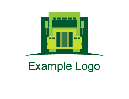 logistic transportatio truck logo