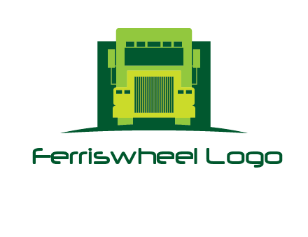 logistic transportatio truck logo