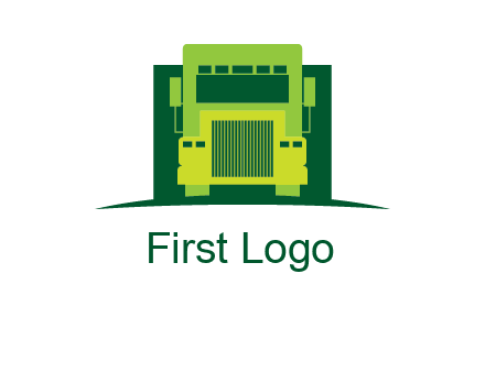 logistic transportatio truck logo