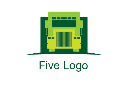 logistic transportatio truck logo