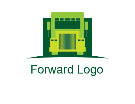 logistic transportatio truck logo