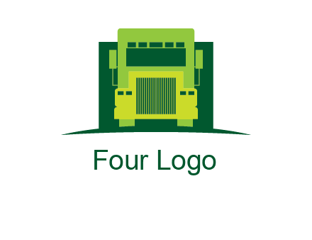 logistic transportatio truck logo