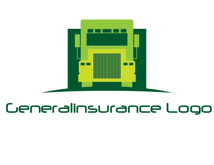 logistic transportatio truck logo