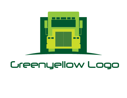 logistic transportatio truck logo