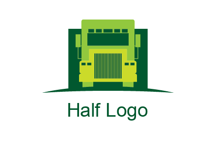 logistic transportatio truck logo