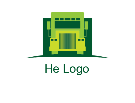 logistic transportatio truck logo