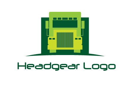 logistic transportatio truck logo