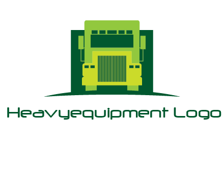 logistic transportatio truck logo