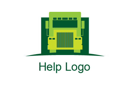logistic transportatio truck logo