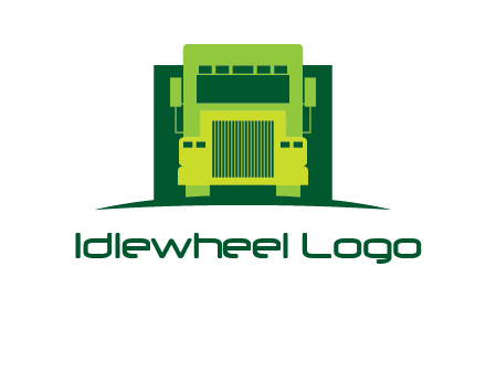 logistic transportatio truck logo