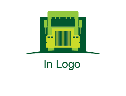 logistic transportatio truck logo