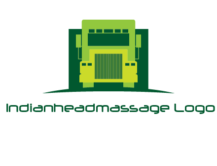 logistic transportatio truck logo