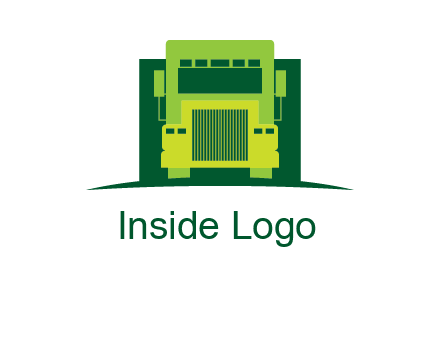 logistic transportatio truck logo