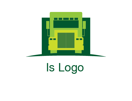logistic transportatio truck logo